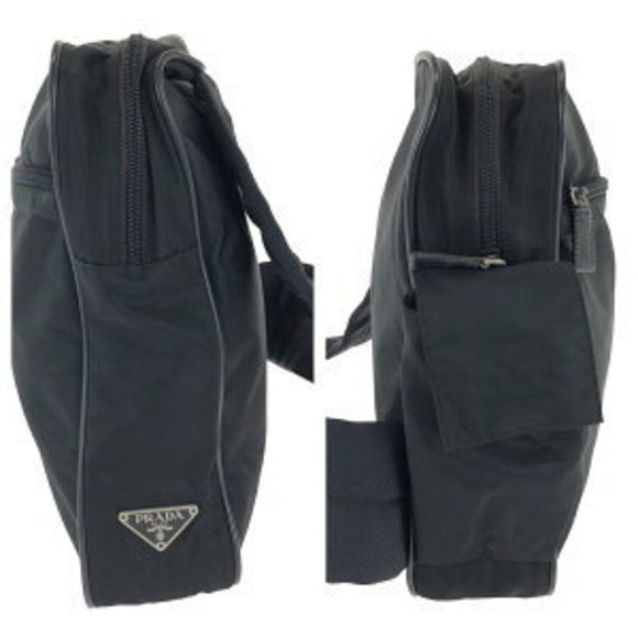 Prada nylon black Shoulder Bag Tessuto triangular messenger - Picture 7 of 9